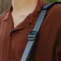 Peak Design Everyday Tote V2 15L ocean strap detail with durable metal buckle and weather-resistant fabric