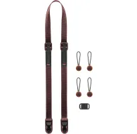 Камерный ремень Peak Design Leash с регулируемыми алюминиевыми застежками, четырьмя прочными соединителями Anchor с оранжевыми акцентами и маленьким черным шестигранным ключом, предназначен для универсального использования с проКамерный ремень Peak Design Leash с регулируемыми алюминиевыми застежками, четырьмя прочными соединителями Anchor с оранжевыми акцентами и маленьким черным шестигранным ключом, предназначен для универсального использования с про