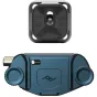 Peak Design Capture Clip V3 okeāna zilā krāsā ar ātrspiediena pogu un grip tekstūru drošai kameras nostiprināšanai.