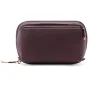 Peak Design Wash Pouch burgundy toiletry bag with waterproof UltraZip, external zip pocket, and stowable aluminum hook for travel organization