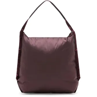 Peak Design Packable Tote Eclipse maroon water-resistant tote bag with single strap and zip closure, ultra-compact and durable