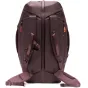 Рюкзак Peak Design Travel Duffelpack 65L сзади, с расширяемым объемом, амортизирующими плечевыми и поясничными ремнями и защищенной от погоды основной молнией.