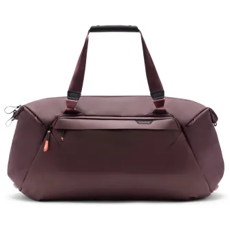 Peak Design ceļojuma dufelis 65L maronā krāsā eclipse, izturīga, laika apstākļiem izturīga 600D reciklēta neilona soma ar pastiprinātu UltraZip slēdzi, apmīkstinātu plecu siksnu un 4 ārējiem kabatām organizētai ceļojumu uzglabāš