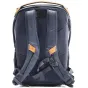 Peak Design Everyday Backpack V2 20L midnight black rear view showcasing UltraZip weatherproof zippers and MagLatch closure system