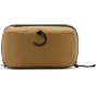 Peak Design Wash Pouch in coyote color – durable toiletry bag with UltraZip closure and internal mesh pockets for travel organization