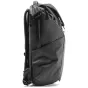 Peak Design Everyday Backpack V2 20L black side view showcasing its sleek design, weather-resistant fabric, external zippers, and adjustable straps.