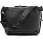 Peak Design Everyday Messenger V2 13L black bag with weatherproof 400D recycled nylon, padded shoulder strap, and secure MagLatch closure