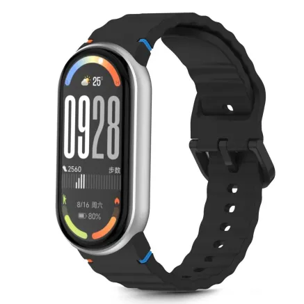 Tech-Protect ремешок для часов Силиконовый Спорт Xiaomi Smart Band 8/9/10, черный