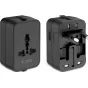 Tech-Protect travel adapter TA300 EU/UK/US/AU, black