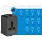 Tech-Protect travel adapter TA300 EU/UK/US/AU, black
