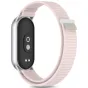 Tech-Protect pulksteņa siksna Neilona svītra Xiaomi Smart Band 8/9/10, rozā/pelēka