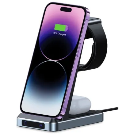 Tech-Protect Wireless Charger A26 3in1 QI15W Black