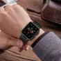 Наручный ремешок Tech-Protect из нержавеющей стали для Apple Watch 42мм/44мм, черный, на запястье с активными показателями тренировки