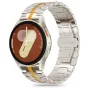 Браслет Tech-Protect из нержавеющей стали с оранжевыми акцентами для Samsung Galaxy Watch4/5/5 Pro/6/7/FE - элегантный универсальный размер 20 мм