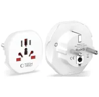Tech-Protect travel adapter Universal EU, whiteTech-Protect travel adapter Universal EU, white