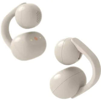 Sony wireless earbuds LinkBuds Clip, greige