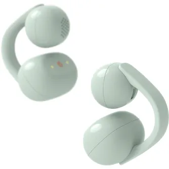 Sony wireless earbuds LinkBuds Clip, green