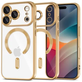 Tech-Protect case Apple iPhone 17 Pro Max MagFlex MagSafe, golden/transparent