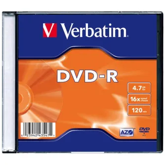 Verbatim DVD-R Matt Silver 4.7GB 16x slim