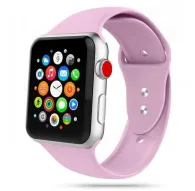 Фиолетовый резиновый браслет Tech-Protect для Apple Watch 38мм, 40мм, 41мм – спортивный дизайн, надежная фиксация, легко заменяемыйФиолетовый резиновый браслет Tech-Protect для Apple Watch 38мм, 40мм, 41мм – спортивный дизайн, надежная фиксация, легко заменяемый