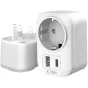 Tech-Protect travel adapter TA100 UK-EU, white
