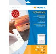 Herma photo sleeve 10x15cm horizontal 10sh, white (7586)Herma photo sleeve 10x15cm horizontal 10sh, white (7586)