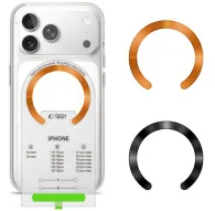 Tech-Protect MagSafe Ring MMP-210 2pcs, black/orangeTech-Protect MagSafe Ring MMP-210 2pcs, black/orange