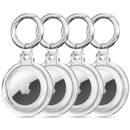 Tech-Protect Icon Silicone Case for Apple AirTag 4pcs Transparent
