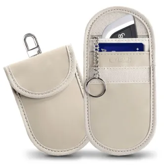 Tech-Protect car key pouch RFID Signal Blocker KLR100, beige