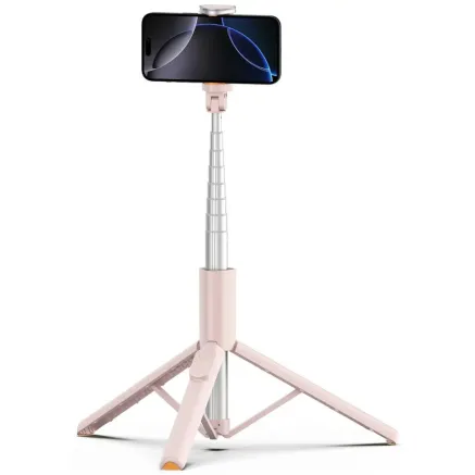 Tech-Protect selfie stick tripod L09S Bluetooth, pink