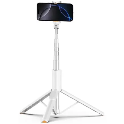 Tech-Protect selfie stick tripod L09S Bluetooth, white