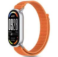 Tech-Protect watch strap Nylon Stripe Xiaomi Smart Band 8/9/10, orange/greyTech-Protect watch strap Nylon Stripe Xiaomi Smart Band 8/9/10, orange/grey