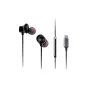 Panasonic RP-TCM225DEK USB-C in-ear earphones in black with built-in microphone, featuring 10mm drivers and three sizes of ear tips for a custom fit.