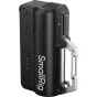SmallRig 6090 5000mAh black battery with integrated aviation aluminum carabiner and USB-C charging port, side view