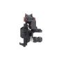 Celestron NexYZ 3 smartphone adapter featuring three-axis adjustment knobs, a padded eyepiece clamp with orange accent, and a secure smartphone platform.