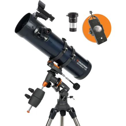 Astromaster Reflector 130EQ с адаптером для телефона и T2 Barlow