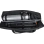 Celestrona 40" teleskopa statīva soma izgatavota no izturīga 900D poliestera, ar 16mm putu polsterējumu, ārējo aksesuāru kabatu un polsterētu plecu siksnu ērtai pārvadāšanai.