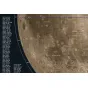 Celestron Mēness karte no Ralfa Ešlimana ar detalizētiem krāteriem, jūru un koordinātu tīklu teleskopam