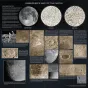 Celestron dubultpusējuma ūdeni necaurlaidīga Mēness karte no Ralfa Ešlimana ar detalizētu Mēness virsmas attēlu, krāteriem un koordinātēm teleskopa novērošanai