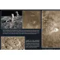 Celestron ūdeni nešķīstoša Mēness karte no Ralph Aeschlimana ar Apollo 11 misijas Tranquilitatis bāzi, detalizētiem Mēness krāteriem, piemēram, Clavius un Aristarchus, kā arī svarīgiem koordinātiem teleskopa novērošanai