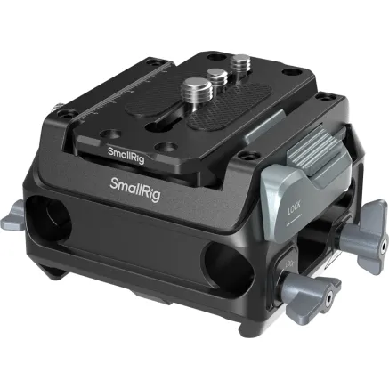 SmallRig 5366 Manfrotto-Type Mount Plate Kit with 15mm Dual Rod Clamp