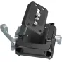 SmallRig 5366 Manfrotto-compatible mount plate with 15mm dual rod clamp, featuring quick-release lever and threaded 1/4-20 and 3/8-16 holes for secure accessory attachment