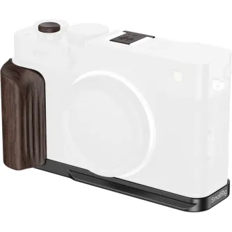 SmallRig L-Shaped Mount Plate with Wooden Handle for FUJIFILM X-E5 - Ebony and Black, ergonomic grip with Arca-Swiss quick release plate