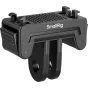 SmallRig 6303 quick release mount adapter for Insta360 cameras featuring a textured grip, 2-prong base, and a grid pattern for secure camera attachment.