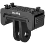 SmallRig 6303 quick release mount adapter for Insta360 cameras featuring a textured grip and a 2-prong base for versatile accessory attachment.