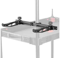 SmallRig 6258 dubultais statīvu atbalsts kameru ratiņiem ar salokāmiem, platuma regulējamiem turētājiem un 1/4"-20 vītņotām atverēm papildus ierīču piestiprināšanaiSmallRig 6258 dubultais statīvu atbalsts kameru ratiņiem ar salokāmiem, platuma regulējamiem turētājiem un 1/4"-20 vītņotām atverēm papildus ierīču piestiprināšanai