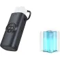 SmallRig 5110 Power Bank Charger Case for Nikon EN-EL15c batteries, featuring a digital display, control buttons, and USB-C port, with a holder for LED light tubes.