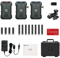Hollyland Pyro Ultra wireless video transmission system complete kit with 1 transmitter, 2 receivers, antennas, power accessories, and hard caseHollyland Pyro Ultra wireless video transmission system complete kit with 1 transmitter, 2 receivers, antennas, power accessories, and hard case