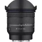 Samyang AF 14-24mm F2.8 L-mount ultra-wide zoom lens with attached lens hood, showcasing weather-sealed construction and sharp optical performance for landscape and architecture photography.