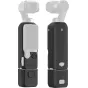 SmallRig modular silicone case kit for DJI Osmo Pocket 4 with gimbal, body, handle, and screen protection - front and rear view